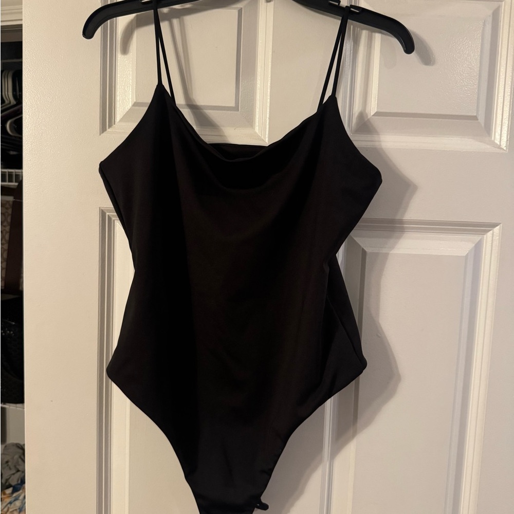Anthropologie Black bodysuit size M